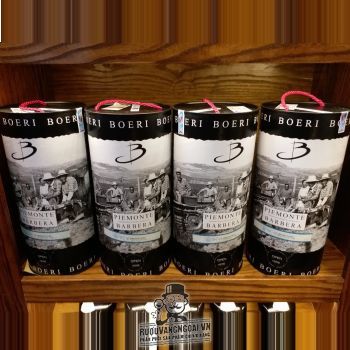 Rượu vang Bịch Ý Boeri Piemonte Barbera DOC 3L