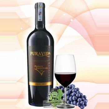 Rượu Vang Chile PURAVIDA PRIVATE SELECTION Cabernet Sauvignon 24