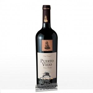 Vang Chile mác gỗ Puerto Viejo Merlot