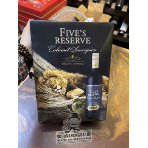 Vang bịch Fives Reserve 14 độ South Africa 3L