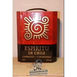 Vang bịch Chile mặt trời ESPIRITU DE CHILE 3 lít