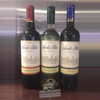 Vang Chile Santa Rita Reserva Đỏ - Trắng