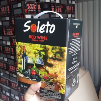 Vang Ý Ngọt SOLETO RED WINE 3L