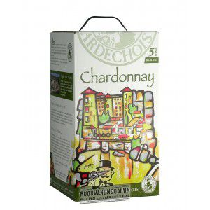 Vang bịch Pháp Vignerons Ardechois Chardonay 5L uống ngon