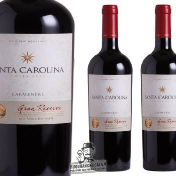 Vang Chile Santa Carolina Gran Reserva Carmenere, Cabernet Sauvignon, syrah